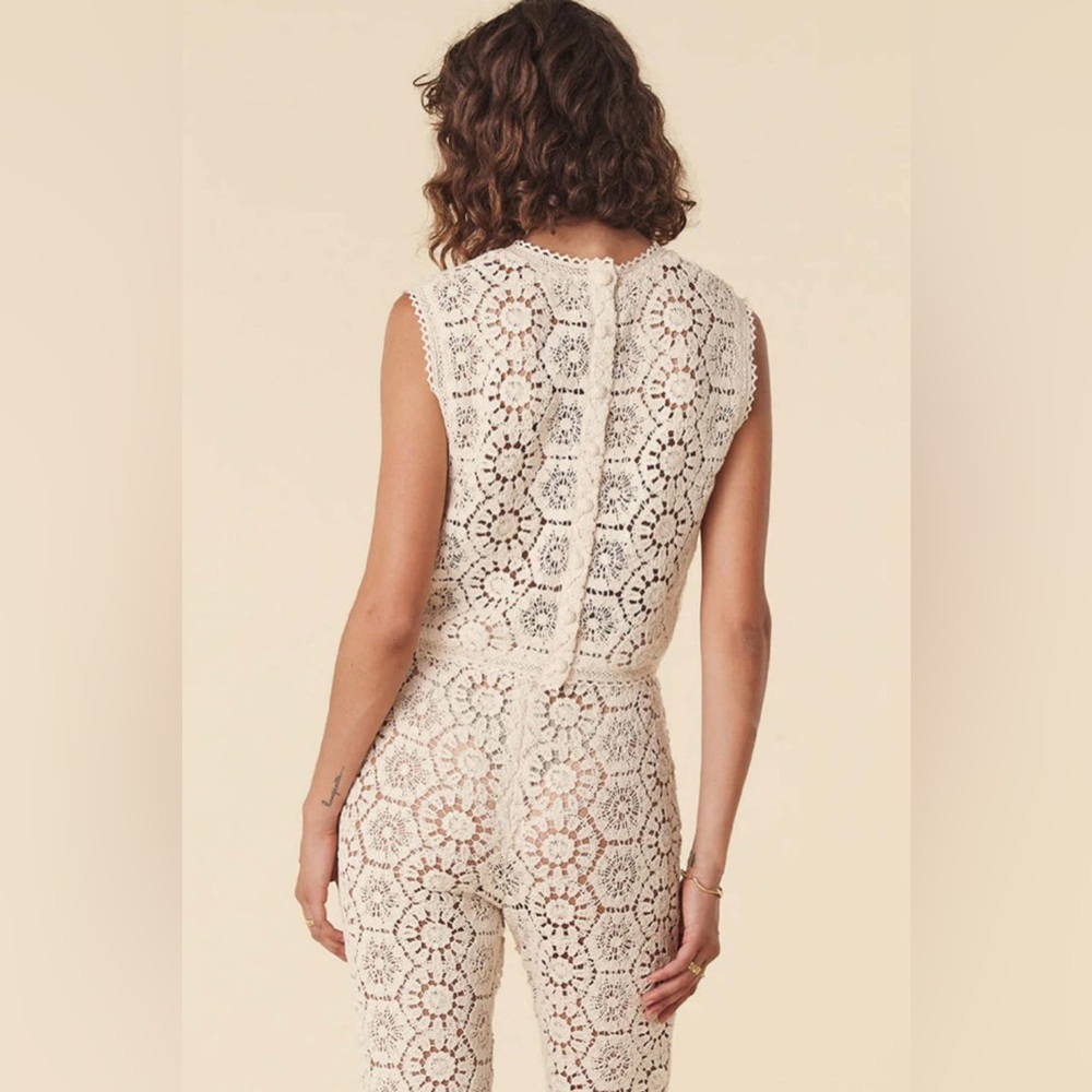 Spell Helena Crochet Lace Blouse